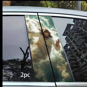 Pre-Order Religious Themed Car Window Decal - Divine Sky Design